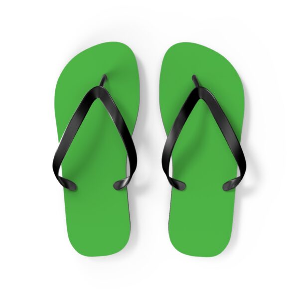 Lime Green flip flops - Image 3
