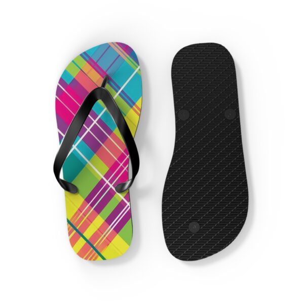 Plaid Swan Flip Flops - Image 4