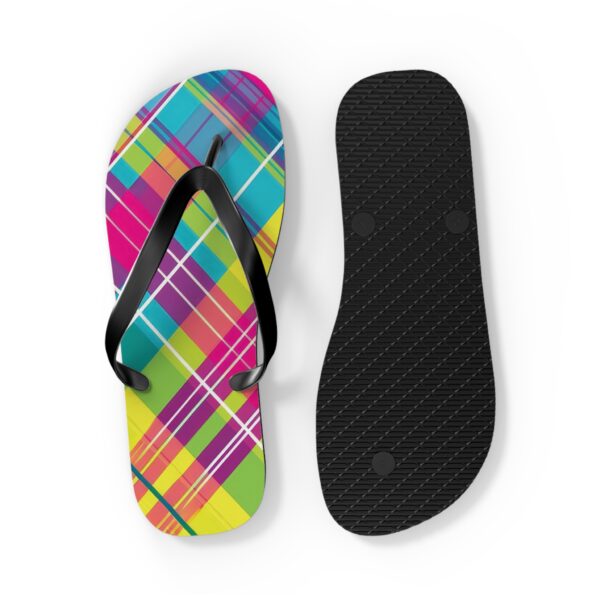 Plaid Swan Flip Flops - Image 6