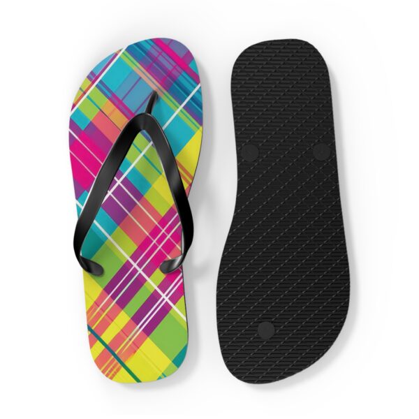 Plaid Swan Flip Flops - Image 8