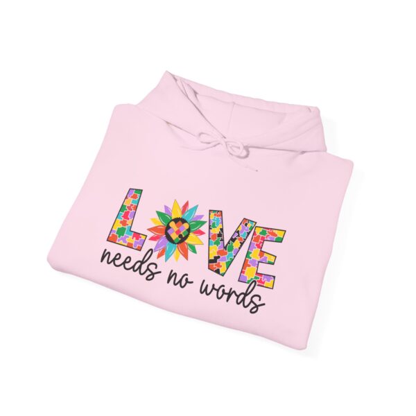 Love Needs No words Unisex Heavy Blend™ Hooded Sweatshirt - Image 8