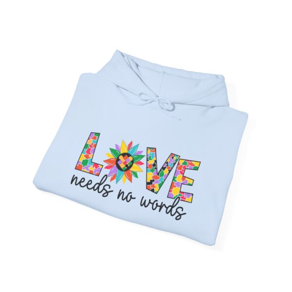 Love Needs No words Unisex Heavy Blend™ Hooded Sweatshirt - Image 16