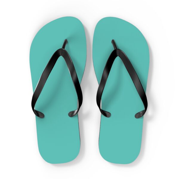 Turquoise flip flops - Image 8