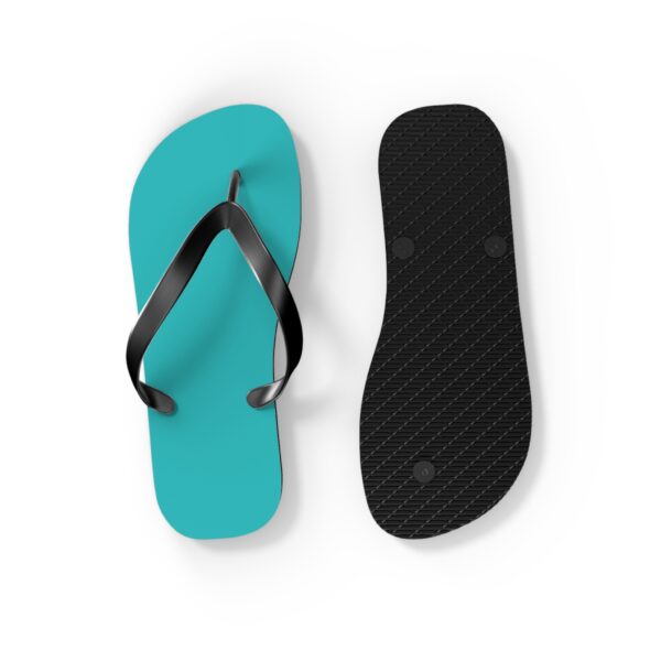 Dark Turquoise flip flops - Image 2