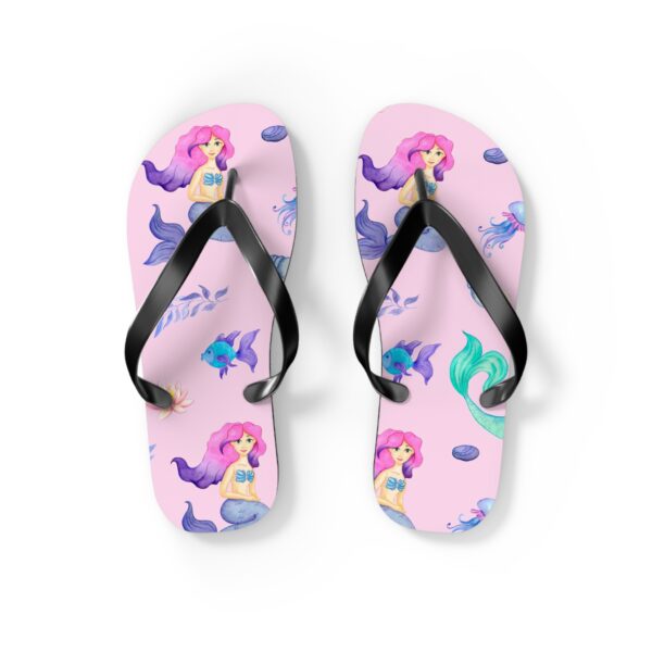 Pink Mermaid flip flops