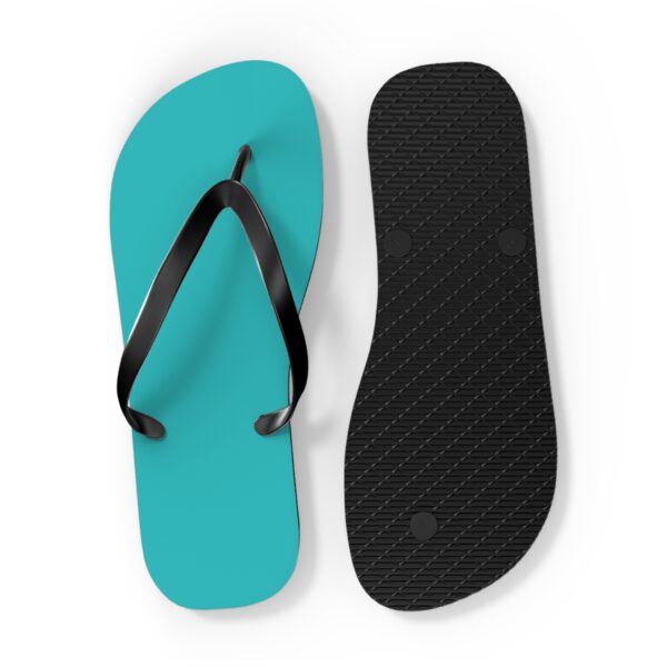 Dark Turquoise flip flops - Image 8