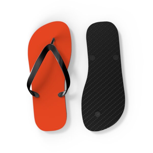 Orange Red flip flops - Image 4