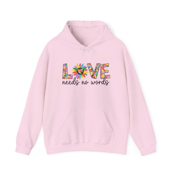 Love Needs No words Unisex Heavy Blend™ Hooded Sweatshirt - Image 5