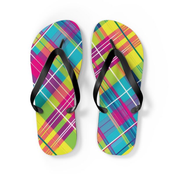 Plaid Swan Flip Flops - Image 5